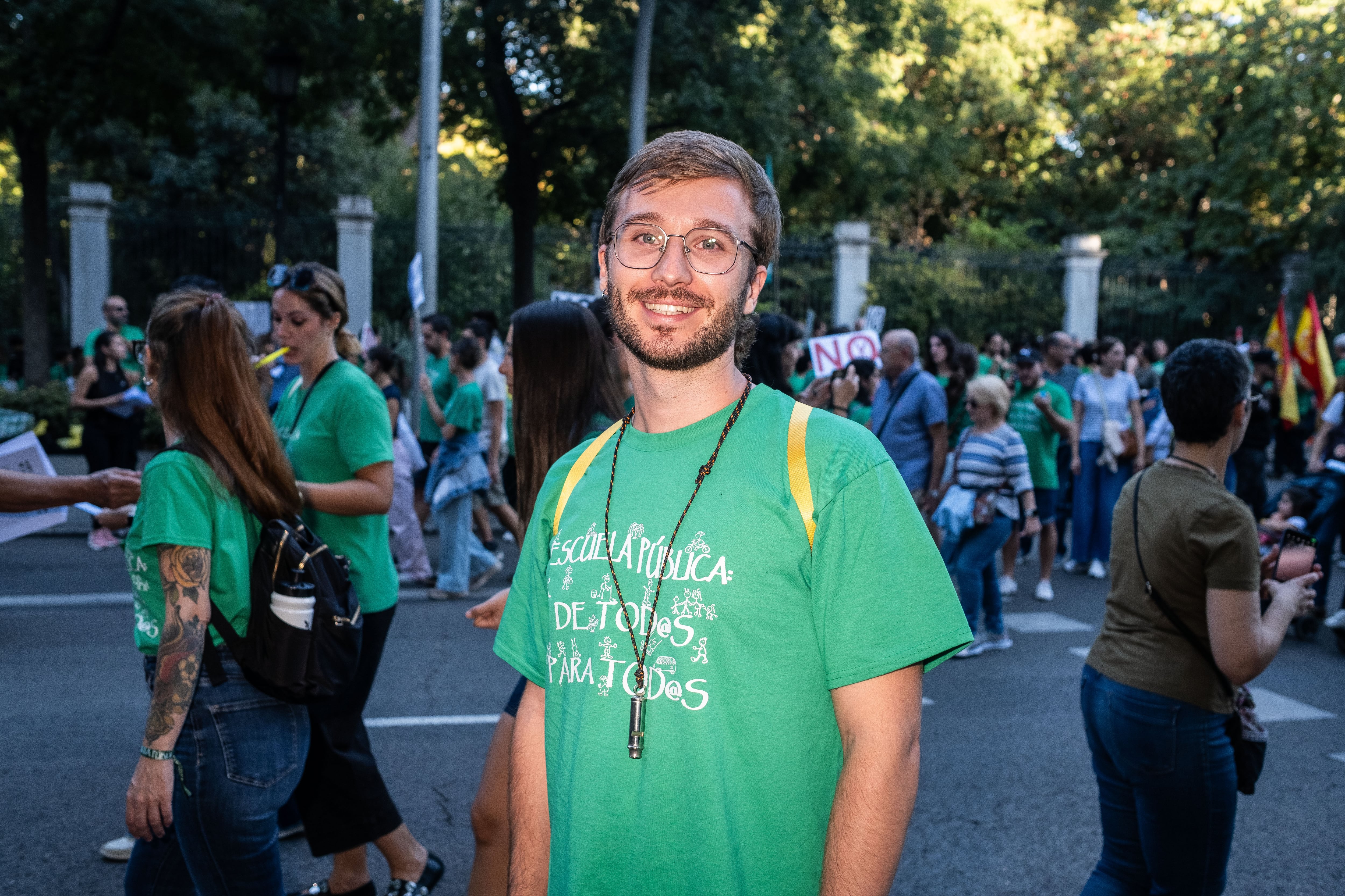 Nacho Pecharromán, profesor de matemáticas en el instituto Joaquín Araújo de Fuenlabrada.
