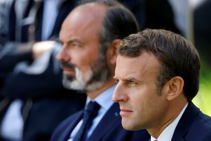 Emmanuel Macron y Édouard Philippe, a finales de junio en París.