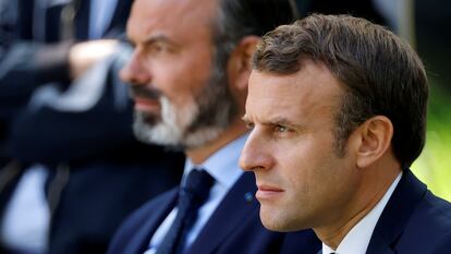 Emmanuel Macron y Édouard Philippe, a finales de junio en París.