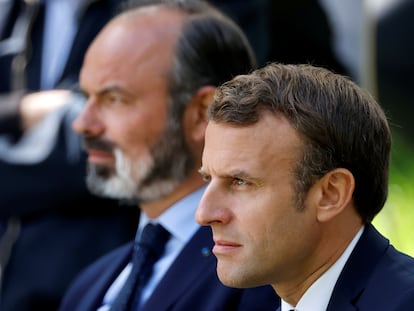 Emmanuel Macron y Édouard Philippe, a finales de junio en París.