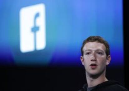 Mark Zuckerberg during a Facebook press event to introduce &#039;Home&#039; a Facebook app suite in Menlo Park