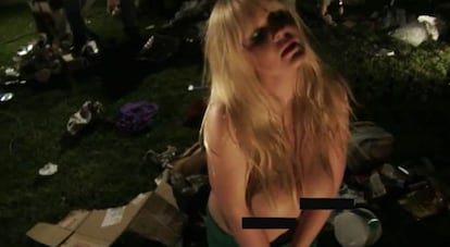 Un fotograma del videoclip de David Lynch