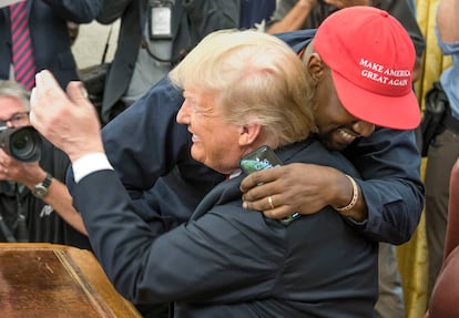 Kanye West y Donald Trump, en su último encuentro en la Casa Blanca, en octubre.