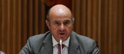 El ministro de Econom&iacute;a, Industria y Competitividad, Luis de Guindos.