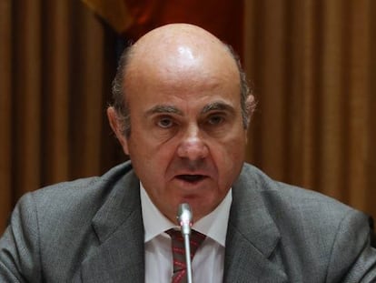 El ministro de Econom&iacute;a, Industria y Competitividad, Luis de Guindos.