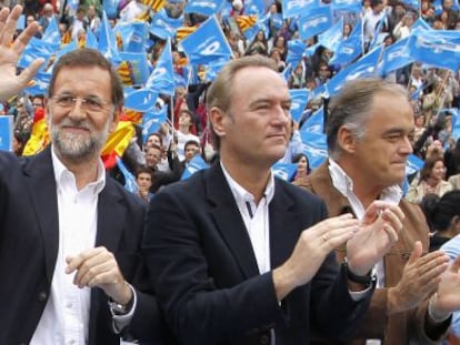 Mariano Rajoy, en un acto en Valencia en 2011.