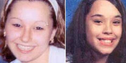 Amanda Berry y Georgina Dejesus en el momento de su desaparici&oacute;n.