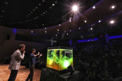 Acto en el Cosmocaixa para explicar The Big Bell Test.