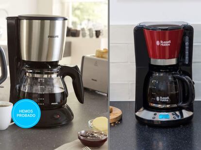 Dos de los modelos de cafetera de goteo o de filtro que ha probado la experta y que disfrutarán los amantes del café.