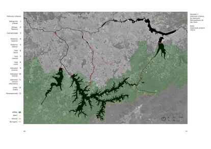 Hidrovías urbanas del Anillo Hídrico Metropolitano de São Paulo.