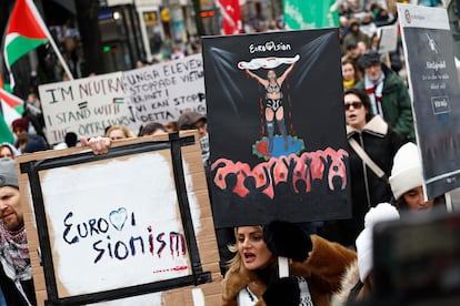 Imagen de la manifestación Juntos por Palestina celebrada el pasado día 17 en Estocolmo.