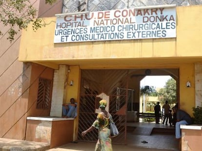 Um hospital de Conacri onde houve quatro casos de ebola.