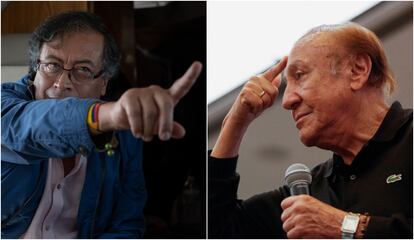 Los candidatos a la presidencia de Colombia, Gustavo Petro y Rodolfo Hernández