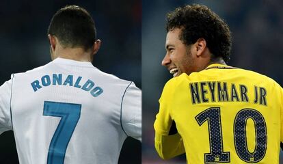 Cristiano Ronaldo e Neymar voltam a duelar na Champions League.