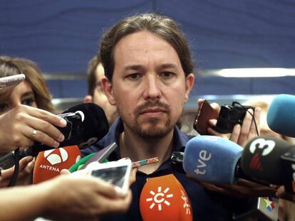 Pablo Iglesias en el Congreso de los Diputados.