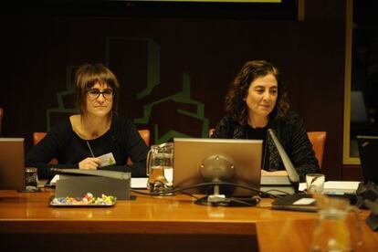 La consejera de Cultura, Cristina Uriarte, durante su comparecencia en el Parlamento la semana pasada.