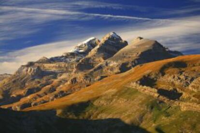 Vista de las Tres Sorores, en el parque nacional de Ordesa y Monte Perdido (Huesca).