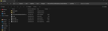 Explorador de archivos de Windows 11 en un ordenador