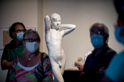 'Adolescente', obra de Josep Clarà de 1905, en la exposición de Can Mario de Palafrugell.