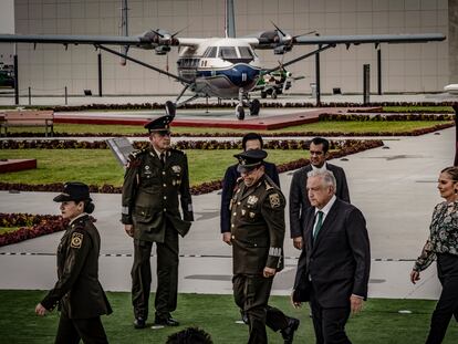 Presidente de México, Andrés Manuel López Obrador en Aeropuerto Felipe Ángeles