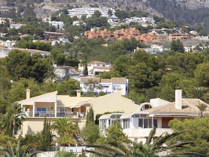 Imagen de una de las urbanizaciones de Altea (Alicante).