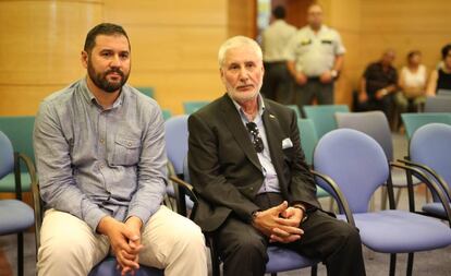 Los sindicalistas Rub&eacute;n Ranz y Jos&eacute; Manuel Nogales, en el juicio.