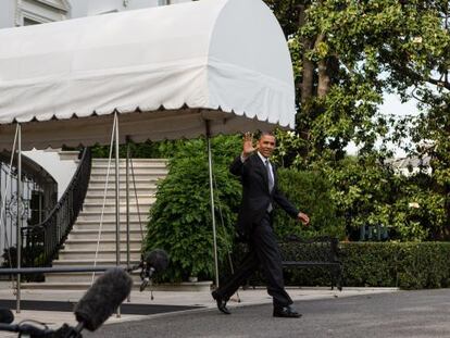 Obama abandona la Casa Blanca este viernes de camino a Camp David.