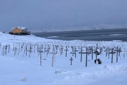 Nuuk Cemetery, on the outskirts of the city.