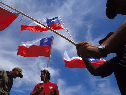 banderas chilenas. republicanos