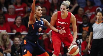 Imagen de un partido de las finales de la WNBA entre Washington Mystics y Connecticut Sun