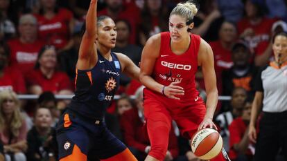 Imagen de un partido de las finales de la WNBA entre Washington Mystics y Connecticut Sun