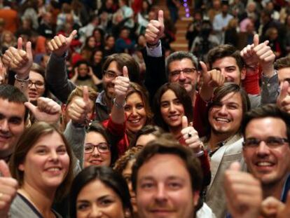 Susana D&iacute;az en un mitin ayer en Alcal&aacute; de Guadaira, Sevilla