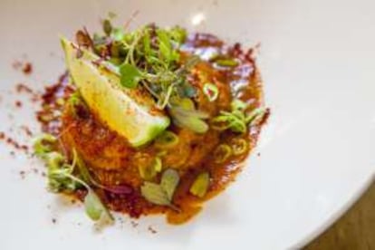 'Chill crab' de 'txangurro' del restaurante Membibre (Madrid).