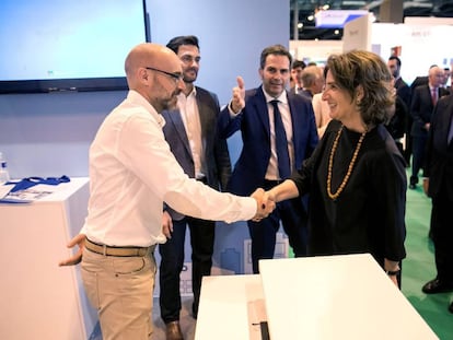 La Ministra de Energía, Teresa Ribera, durante su visita a la Feria GENERA, de Energía y Medio Ambiente, de la semana paada en IFEMA, Madrid.-EFE/Santi Donaire