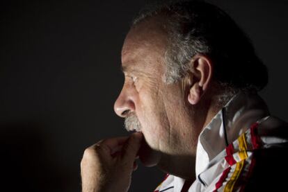 Vicente del Bosque, durante una entrevista.