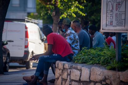 Trabajadores temporeros en el municipio de Fraga (Aragón)