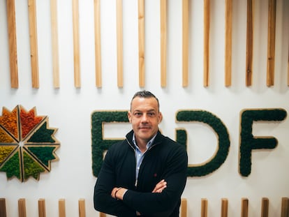 Fernando Romero. presidente de EidF, Empresa de paneles solares ubicada en Barro (Pontevedra).