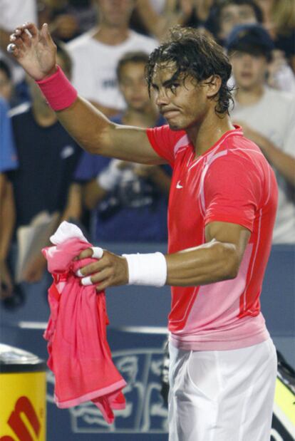 Rafa Nadal, tras caer derrotado ante Baghdatis.