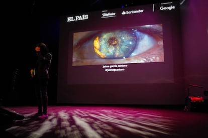 Jaime García Cantero, director de contenidos del Foro Retina, en un momento del arranque del evento.