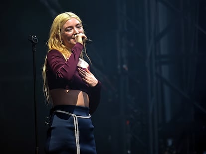 Lorde durante su actuación en el Festival Sziget, el 10 de agosto de 2023 en Budapest (Hungría).