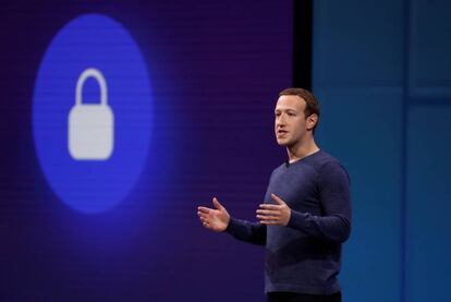 El fundador de Facebook, en una conferencia en San José, California, a comienzos de mes