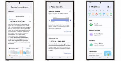 Nuevas funciones en la app Samsung Health