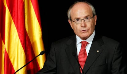 José Montilla, en una imatge com a president de la Generalitat, l'any 2010.