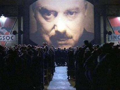 A still shot from Michael Radford's film '1984', based on George Orwell's novel