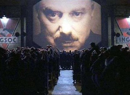 A still shot from Michael Radford's film '1984', based on George Orwell's novel