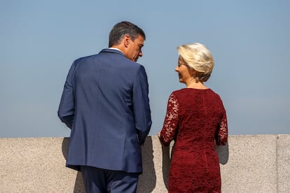 Pedro Sánchez y Ursula von der Leyen