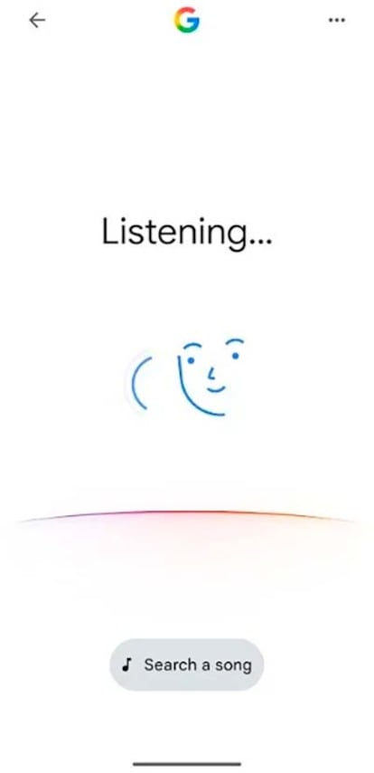 Nueva interfaz de la búsqueda por voz en el sistema operativo Android