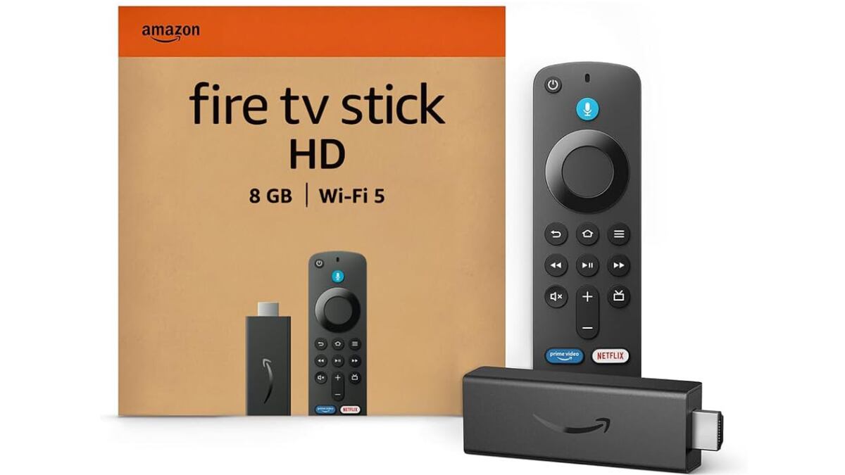 Fire TV Stick HD con 8 GB de capacidad.