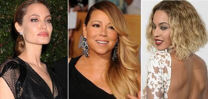 Angelina Jolie, Mariah Carey y Beyoncé.