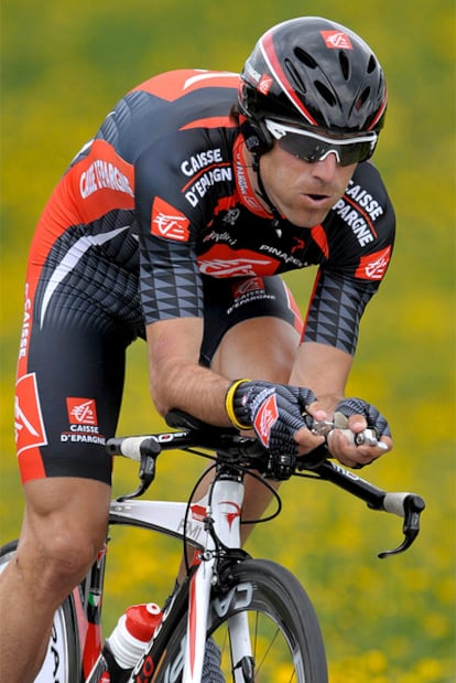 Alejandro Valverde, durante una etapa del Tour de Romandía.